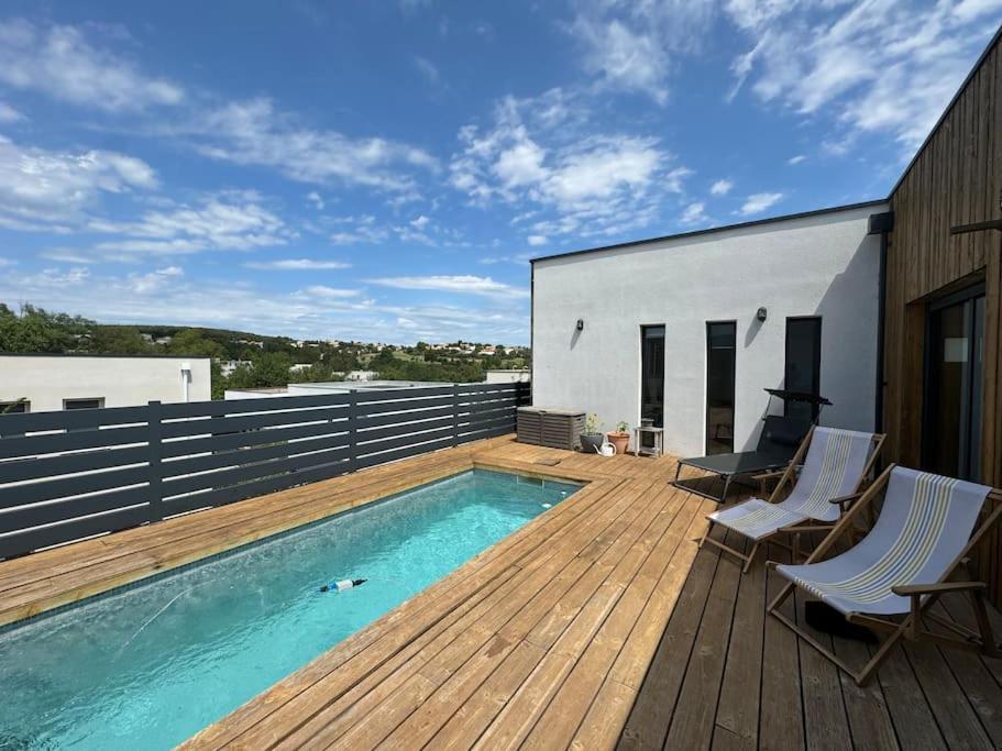 Luxury Villa With Pool And View Juvignac Extérieur photo